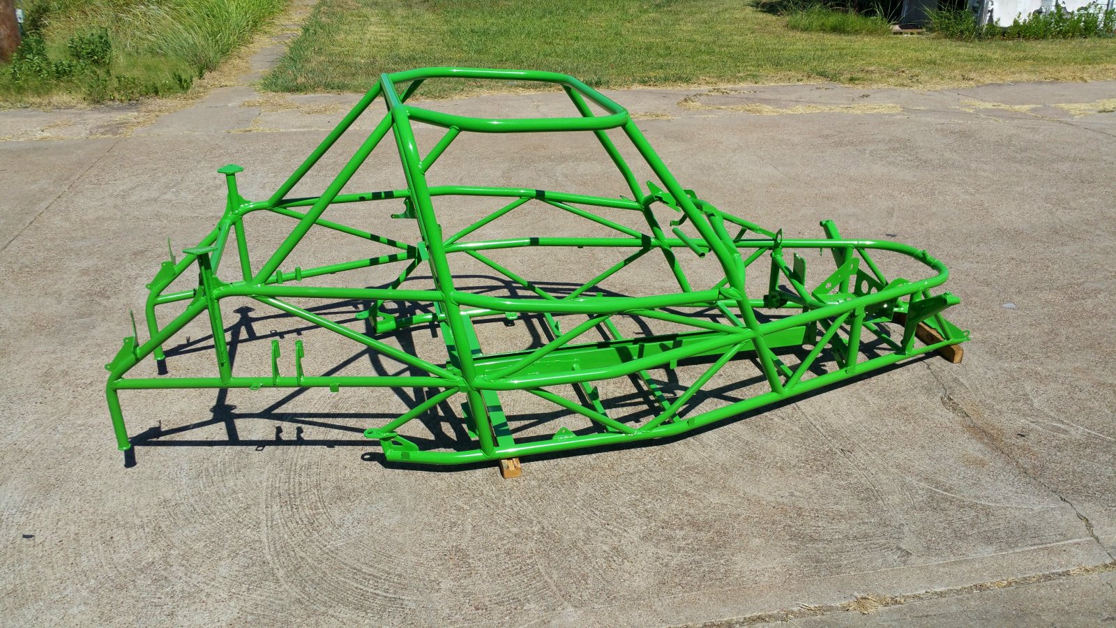 P2 Frame after powder coat - right side