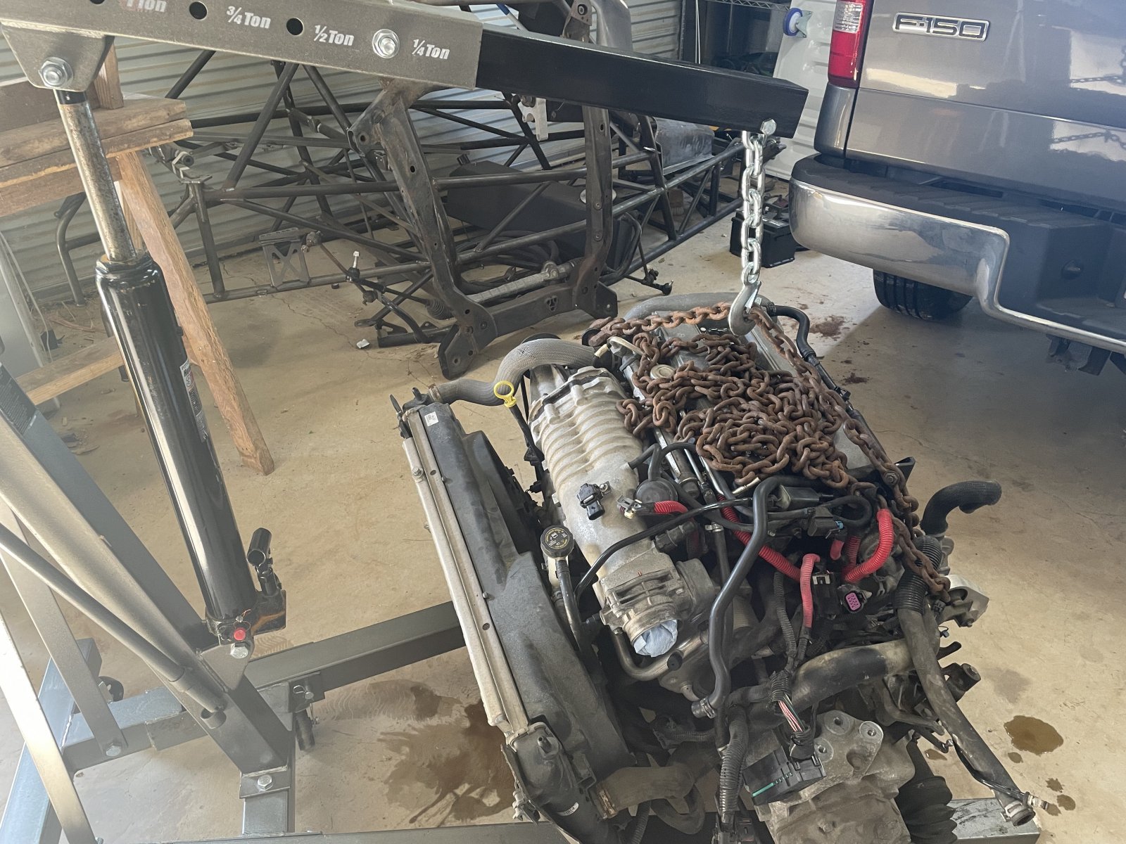 2022_05_07 - Introducing the engine to the frame.jpg