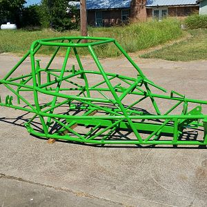 P2 Frame after powder coat - right