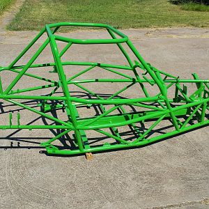 P2 Frame after powder coat - right side