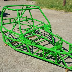 P2 Frame after powder coat - right front