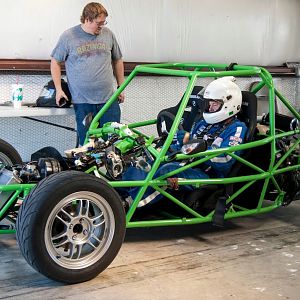 In the garage at Eagle's Canyon