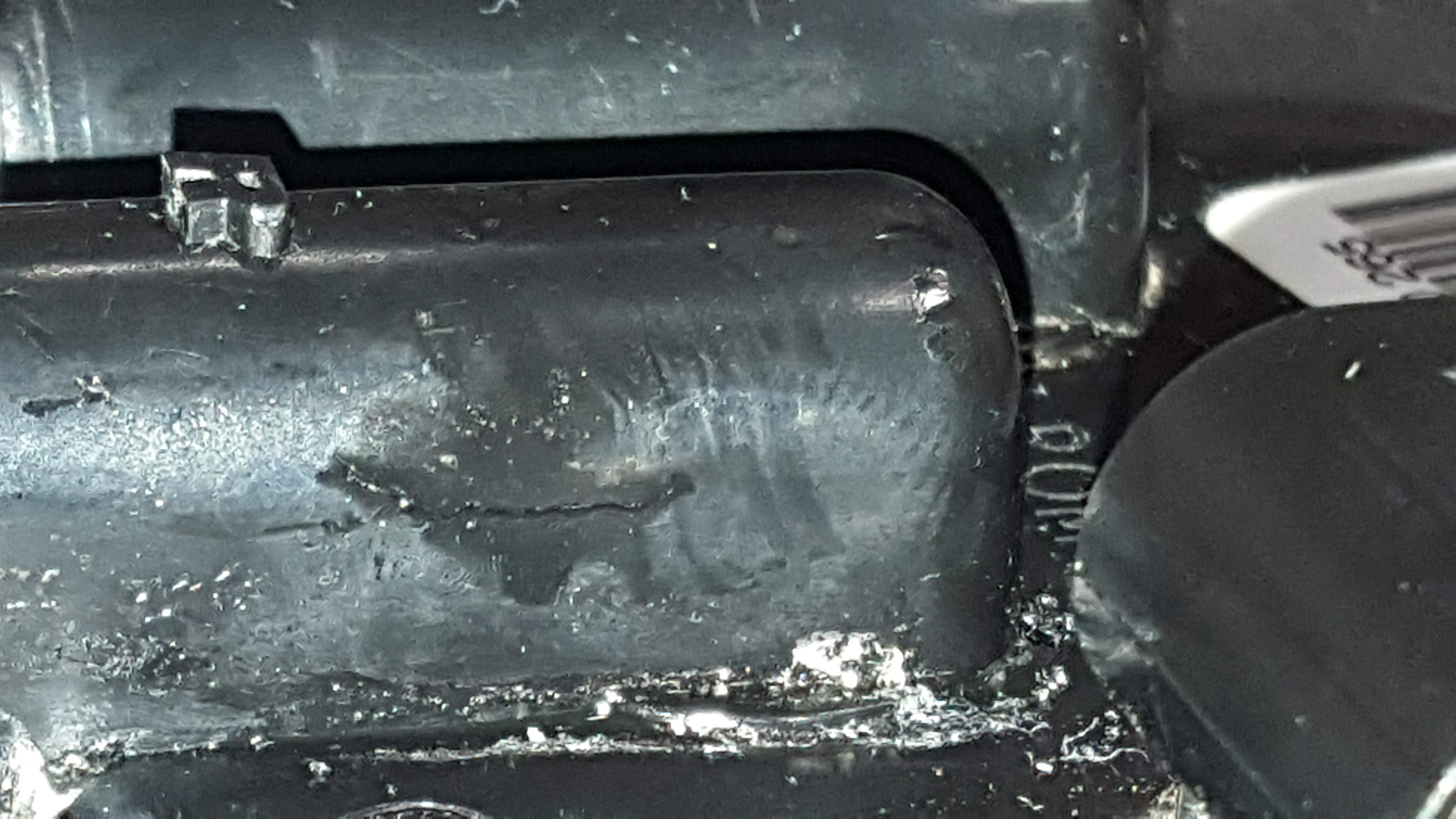 Pump housing plastic crack