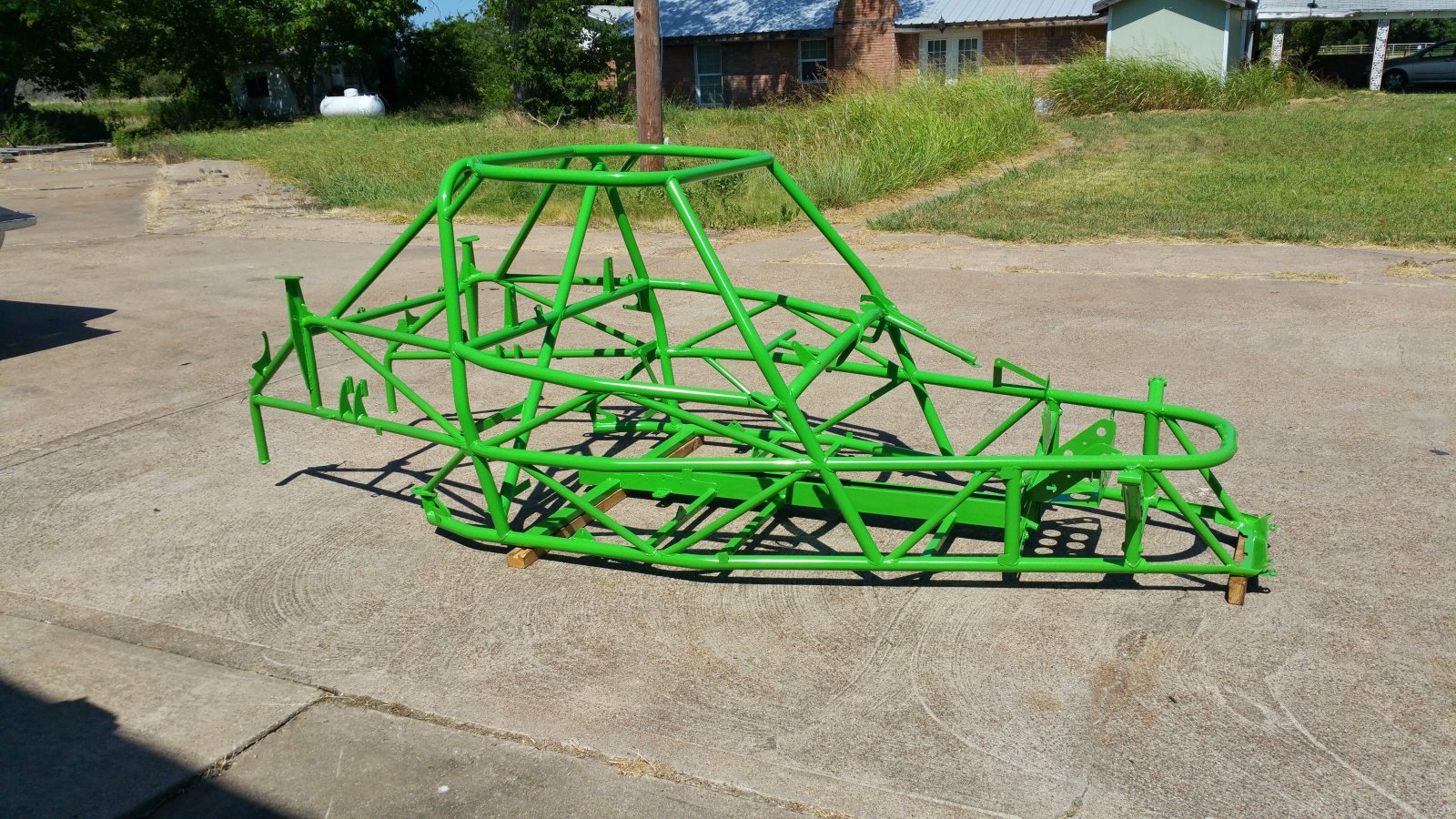P2 Frame after powder coat - right